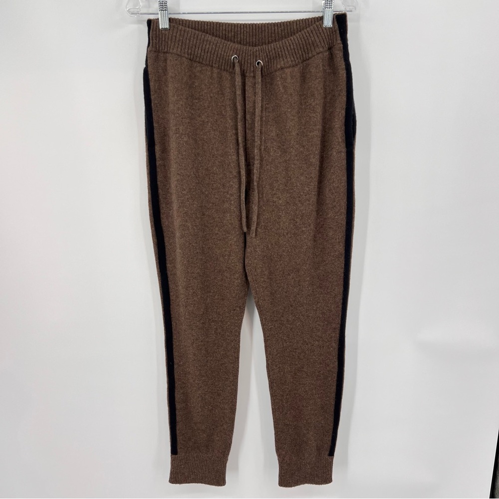 Naked Cashmere heather brown jogger pants heather brown with black side stripe M